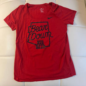 University of Arizona Nike Athletic Shirt M Bear Down